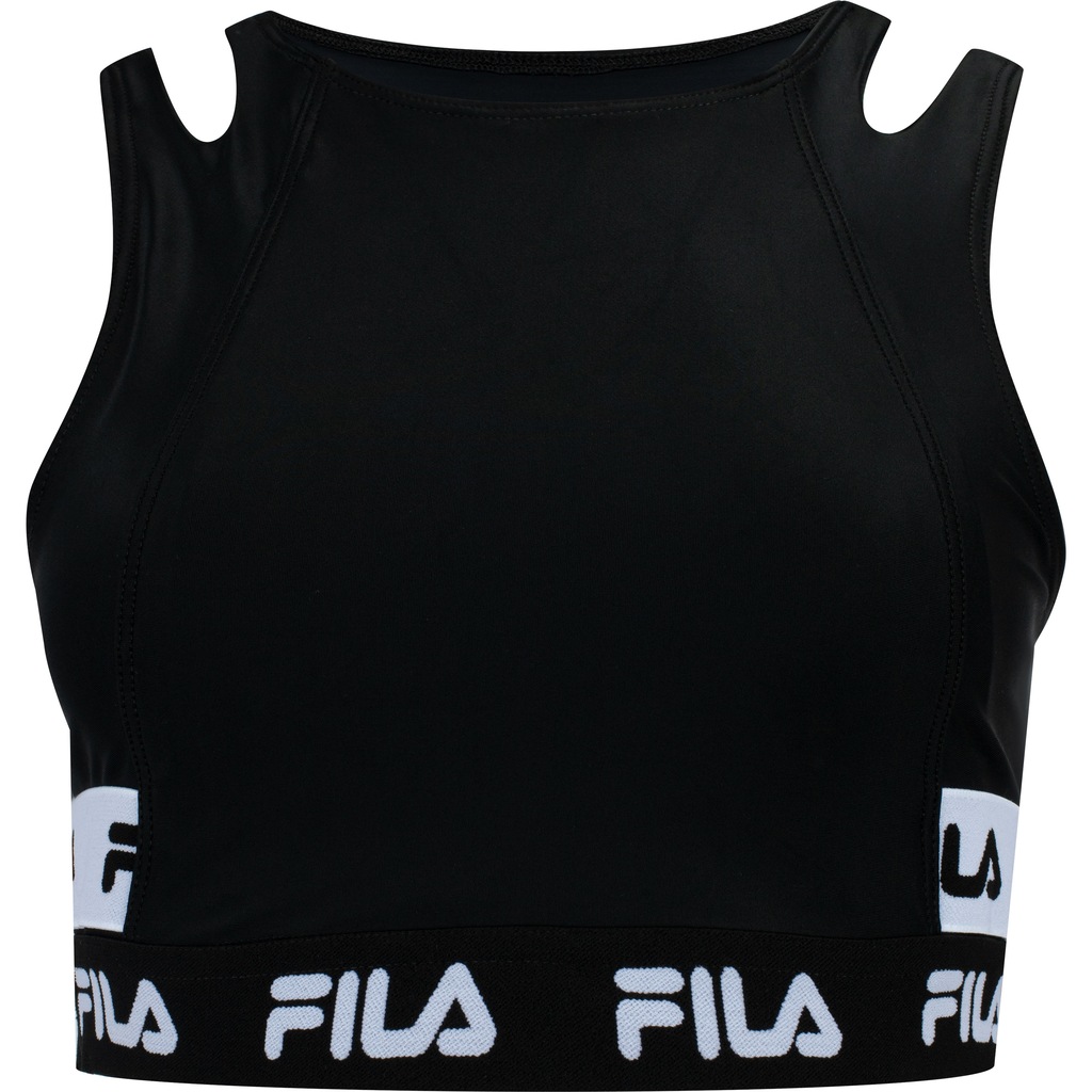 Top Fitness Sem Bojo Fila Baixa Sustentação Double Elastic - Adulto - Foto 1