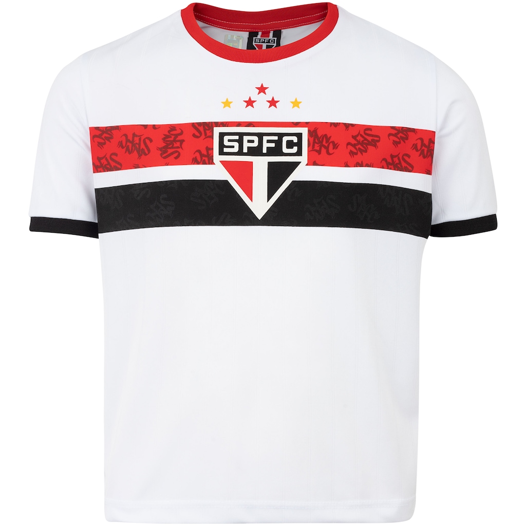 Camiseta do São Paulo 22 Infantil Braziline Stencil