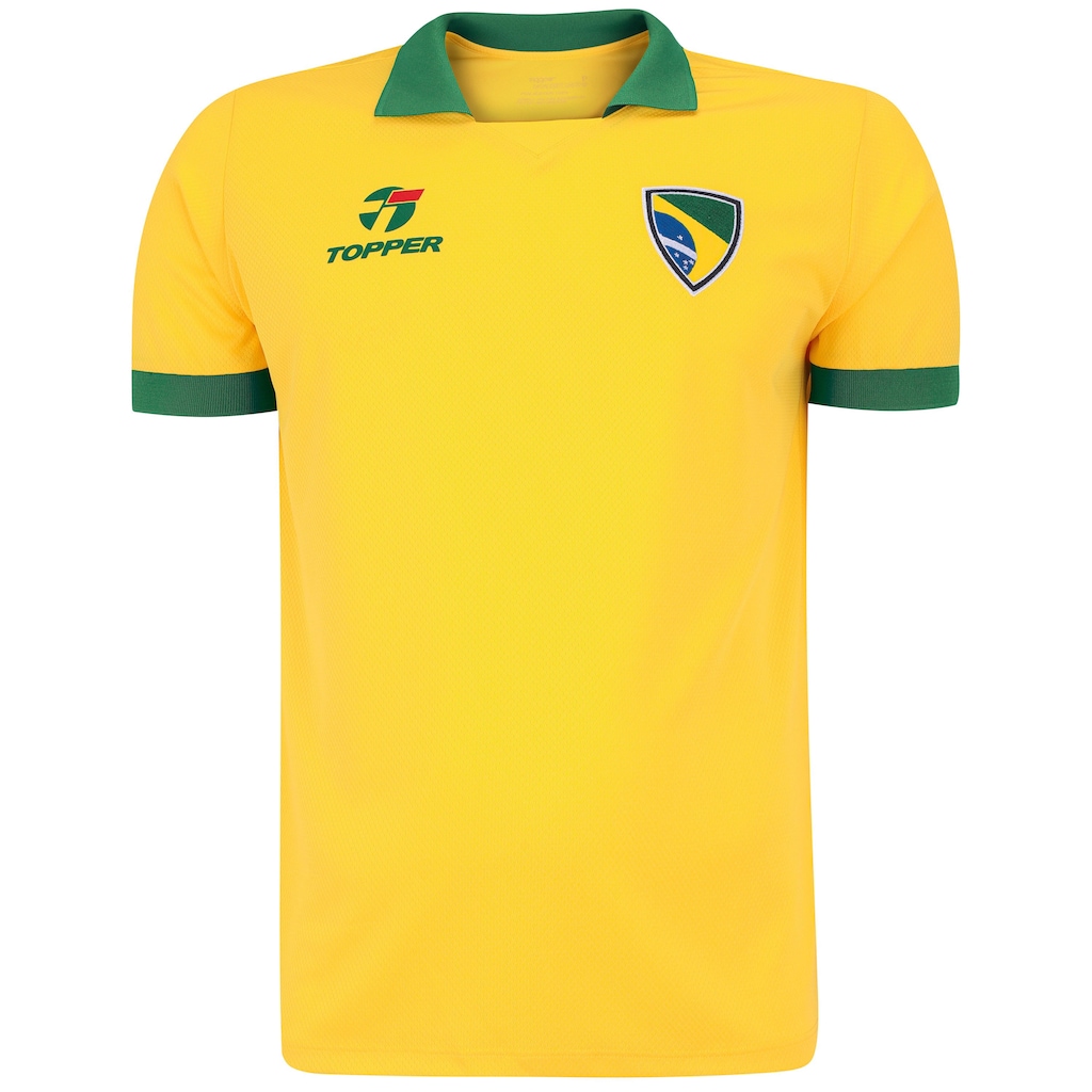 Camiseta Brasil Topper Retrô - Masculina - Foto 1