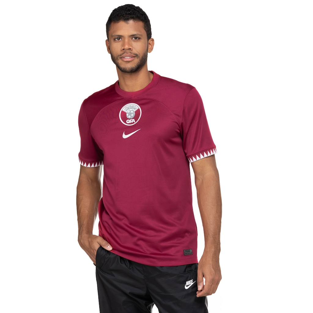 Camisa Qatar Nike Masculina Dri-Fit Stand - Foto 2