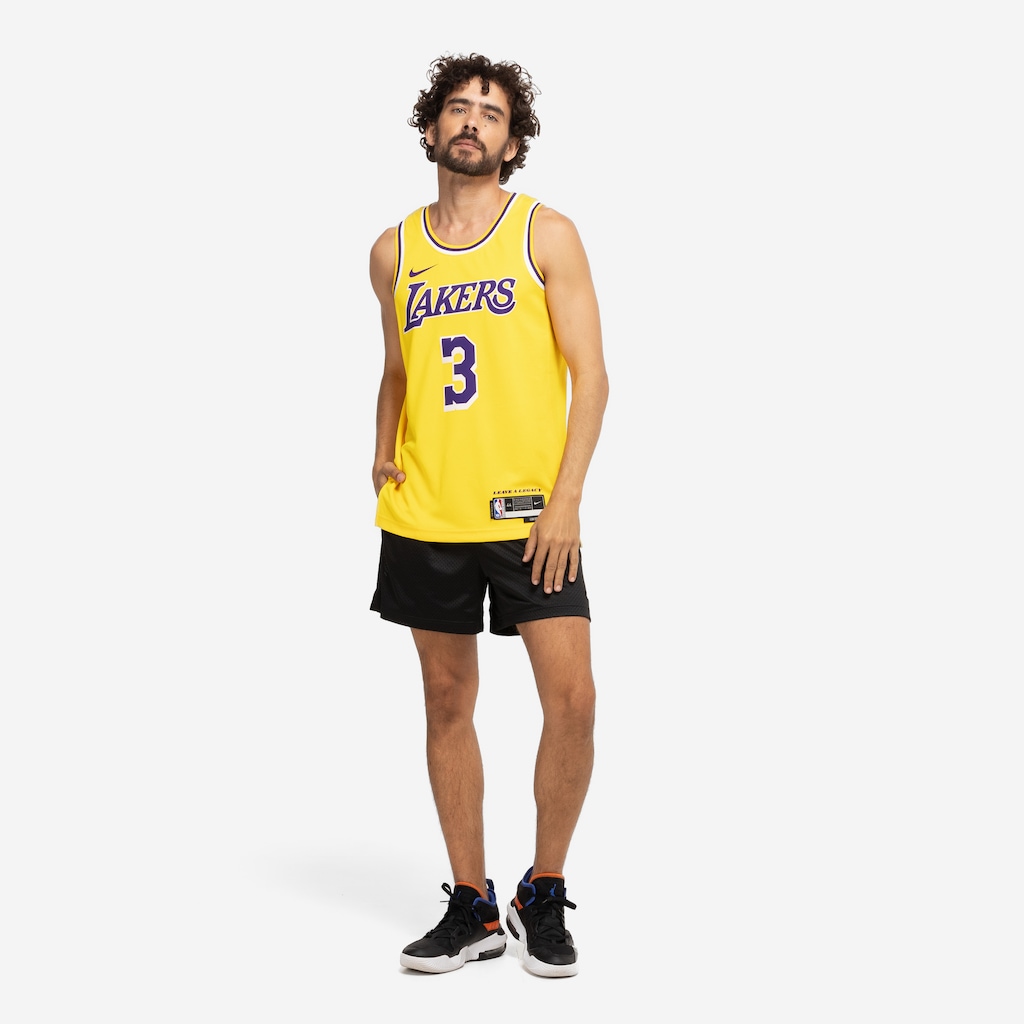 Imagem 3 do produto Camiseta Regata Los Angeles Lakers Nike Dri-Fit NBA MNK SWGMN JSY