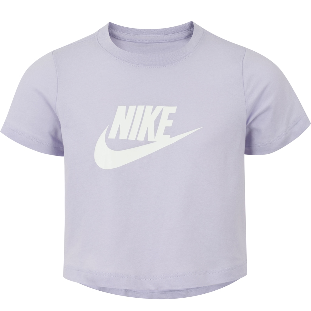 Blusa Infantil Manga Curta Cropped Nike Tee Sportswear