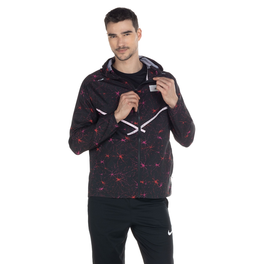 Jaqueta Nike com Capuz Repel UV Windrnner Jkt Dye - Masculina - Foto 2