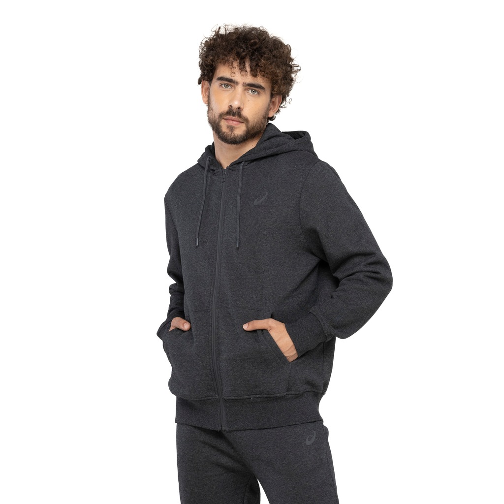 Jaqueta Masculina ASICS com Capuz Moletom Canguru Fleece - Foto 2