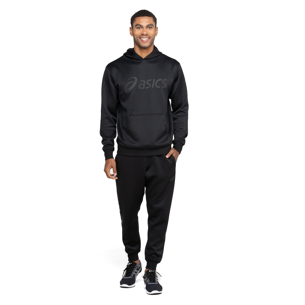 Conjunto de Agasalho Masculino ASICS com Capuz Interlock Fechado - Foto 2