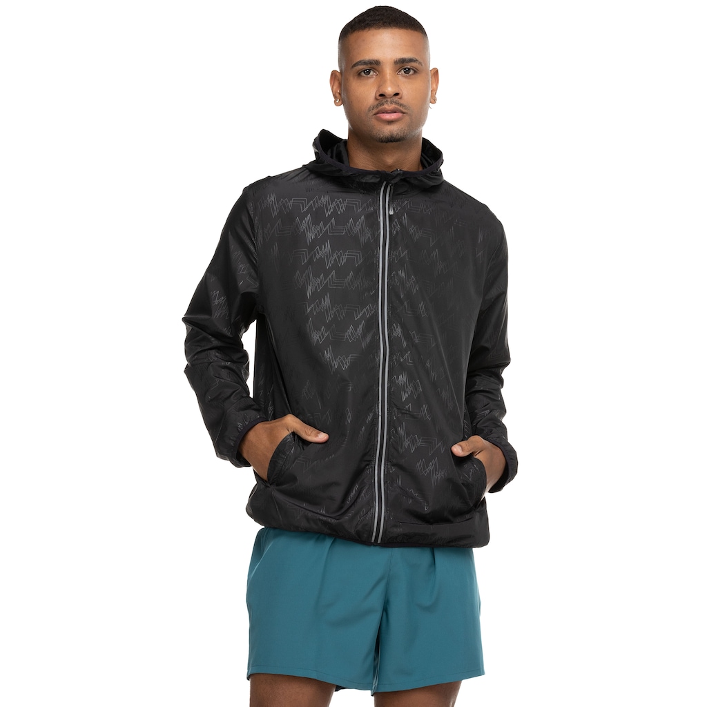 Jaqueta Corta-Vento Oxer Masculina com Capuz Packable Frequência - Foto 2