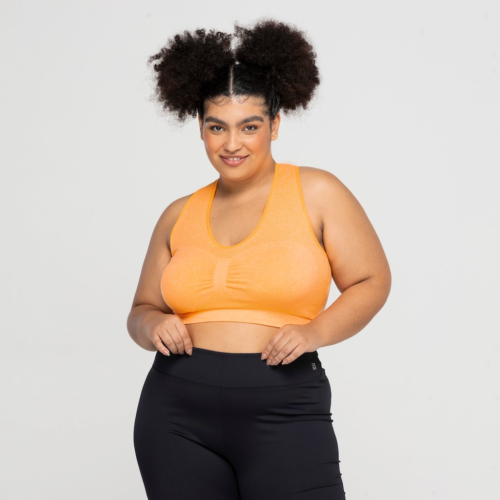 Imagem 2 do produto Top Fitness sem Bojo Oxer Baixa Sustentação Seamless Alça Cruzada - Adulto
