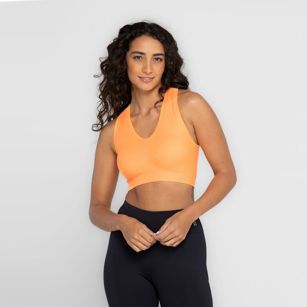 Imagem 5 do produto Top Fitness sem Bojo Oxer Baixa Sustentação Seamless Alça Cruzada - Adulto
