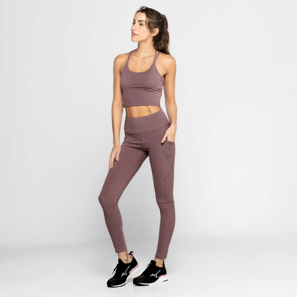 Calça Legging Feminina Oxer Baixa Compressão e Cós Médio Heat Animal - Foto 5