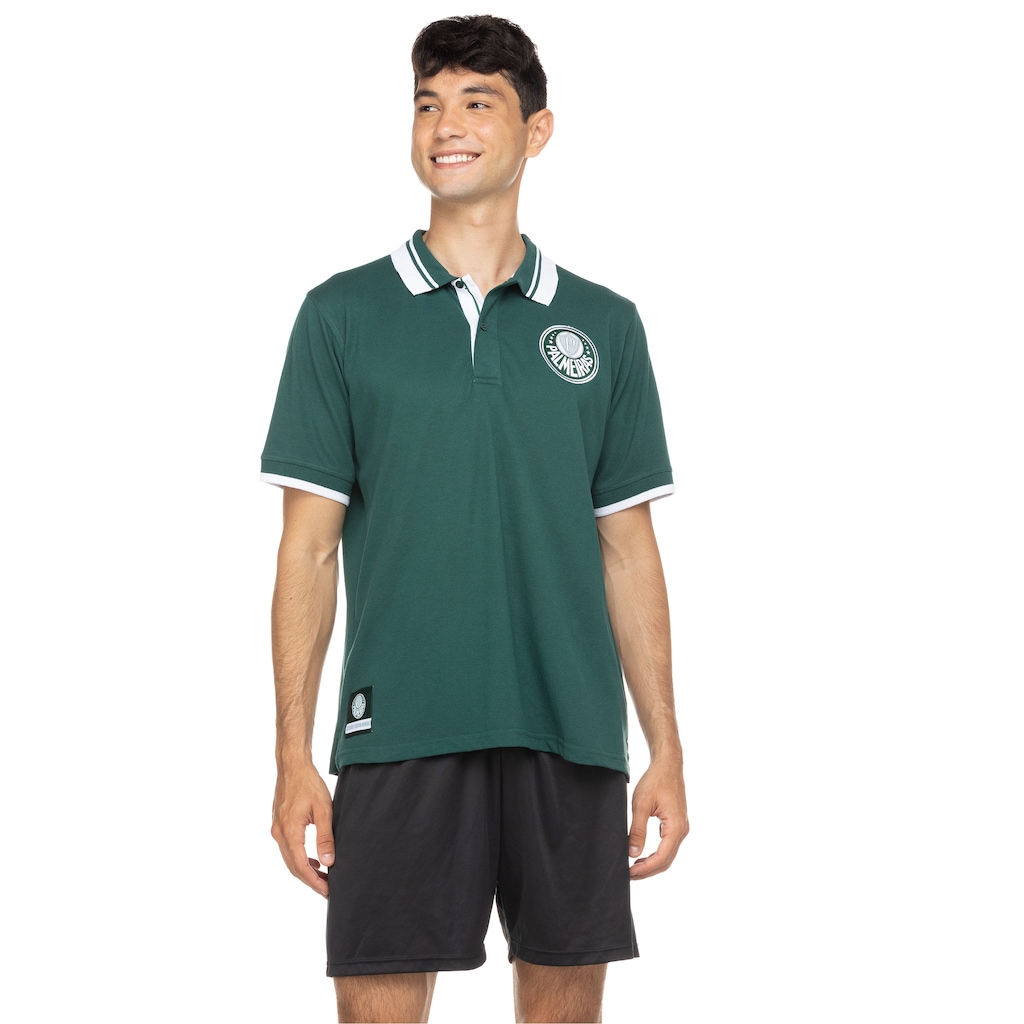 Camisa Polo do Palmeiras Manga Curta Piquet 1914 S.E.P. XPS - Masculina - Foto 2