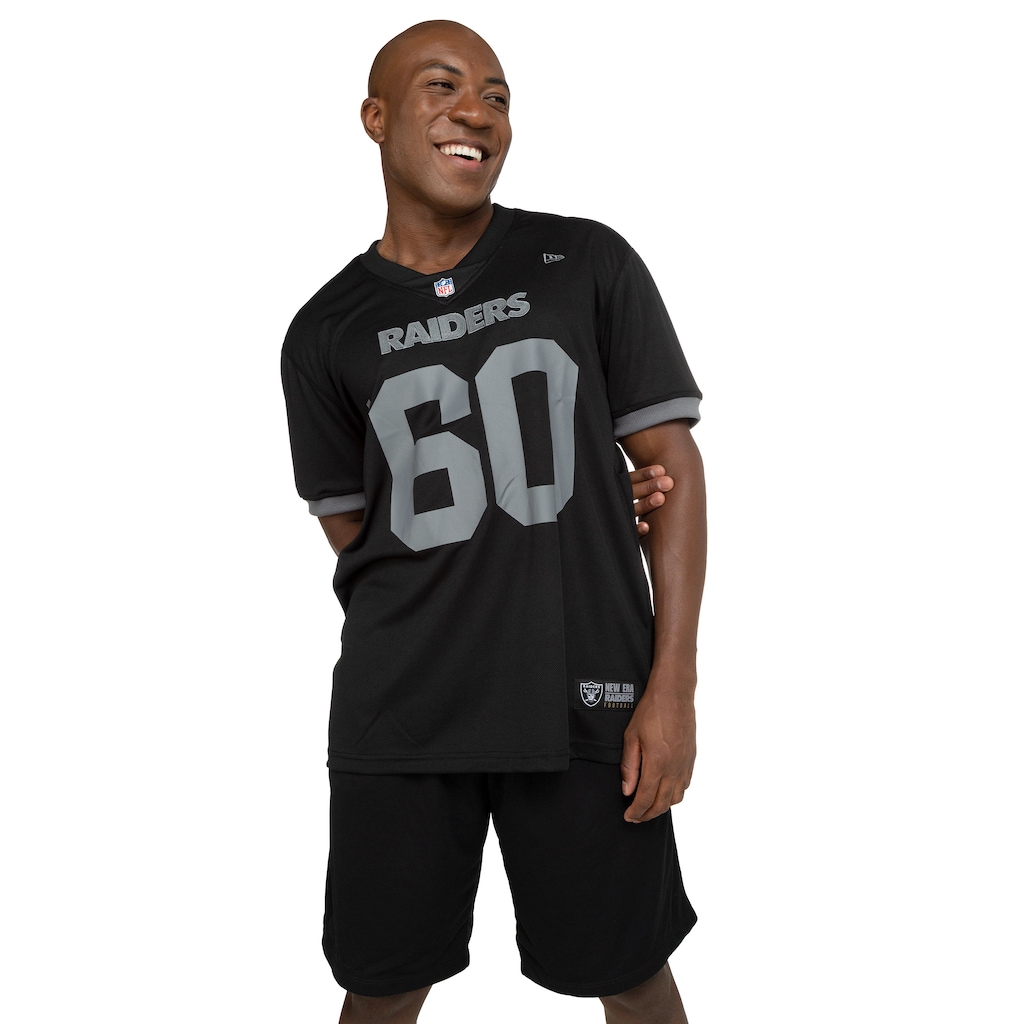 Camiseta do Las Vegas Raiders NFL New Era Unissex Jersey Core