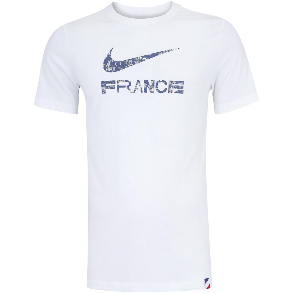 Camiseta Nike França Manga Curta Swoosh FED - Masculina - Foto 1