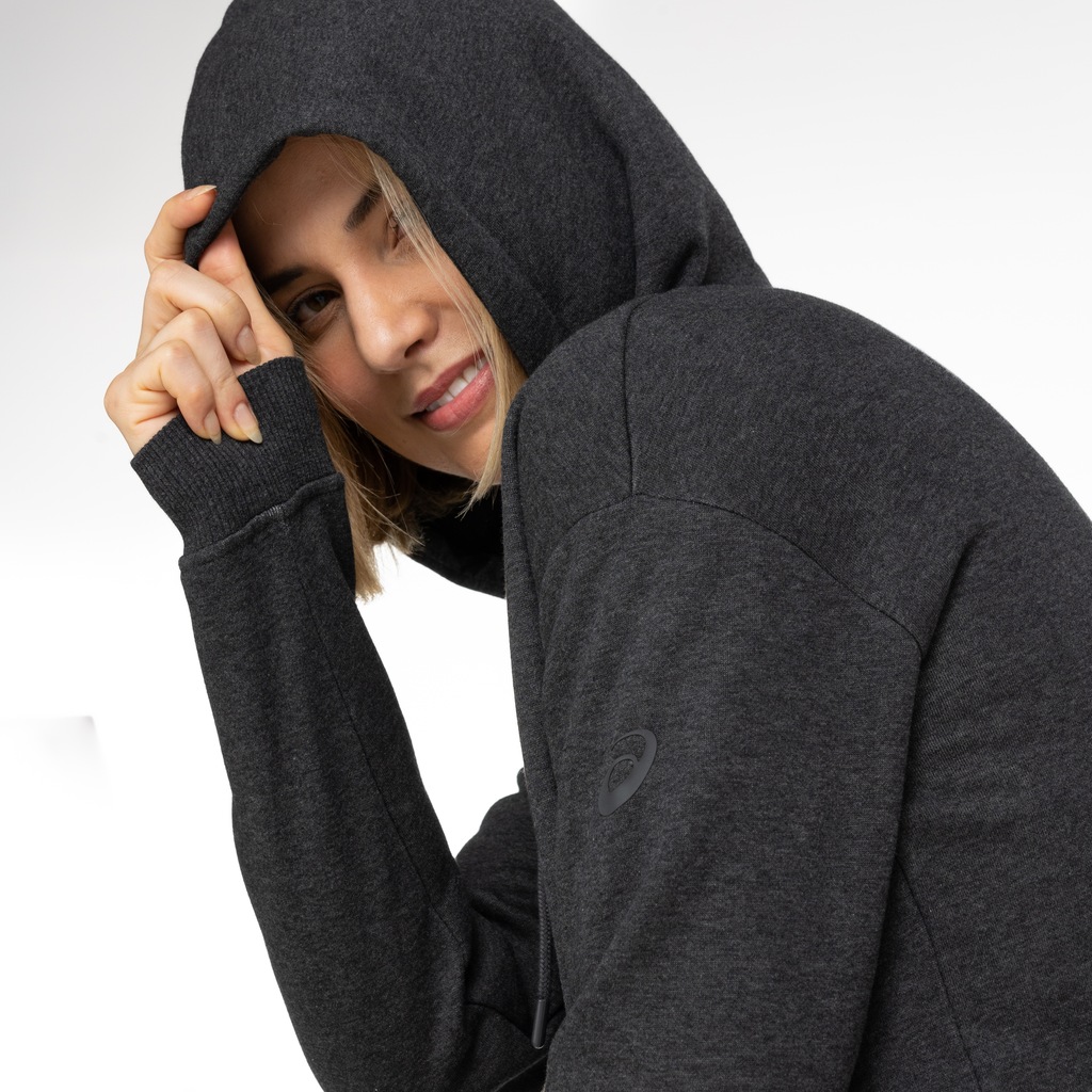 Imagem 4 do produto Blusa de Moletom Cropped Feminina ASICS com Capuz e Fleece