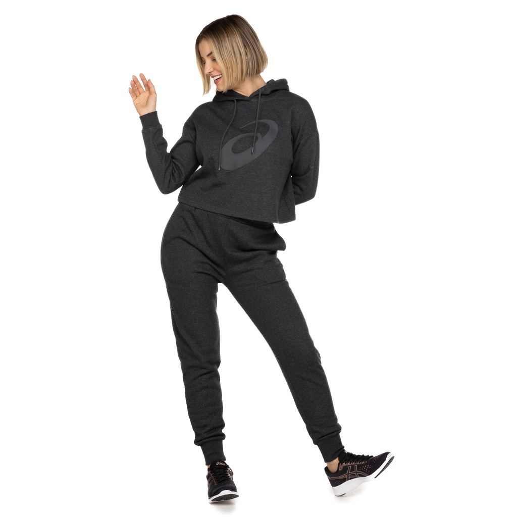 Imagem 5 do produto Blusa de Moletom Cropped Feminina ASICS com Capuz e Fleece