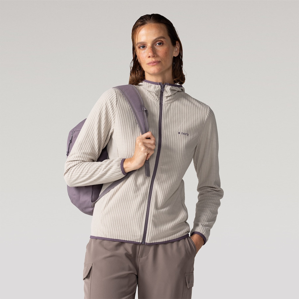 Jaqueta Fleece com Capuz Nord - Feminina