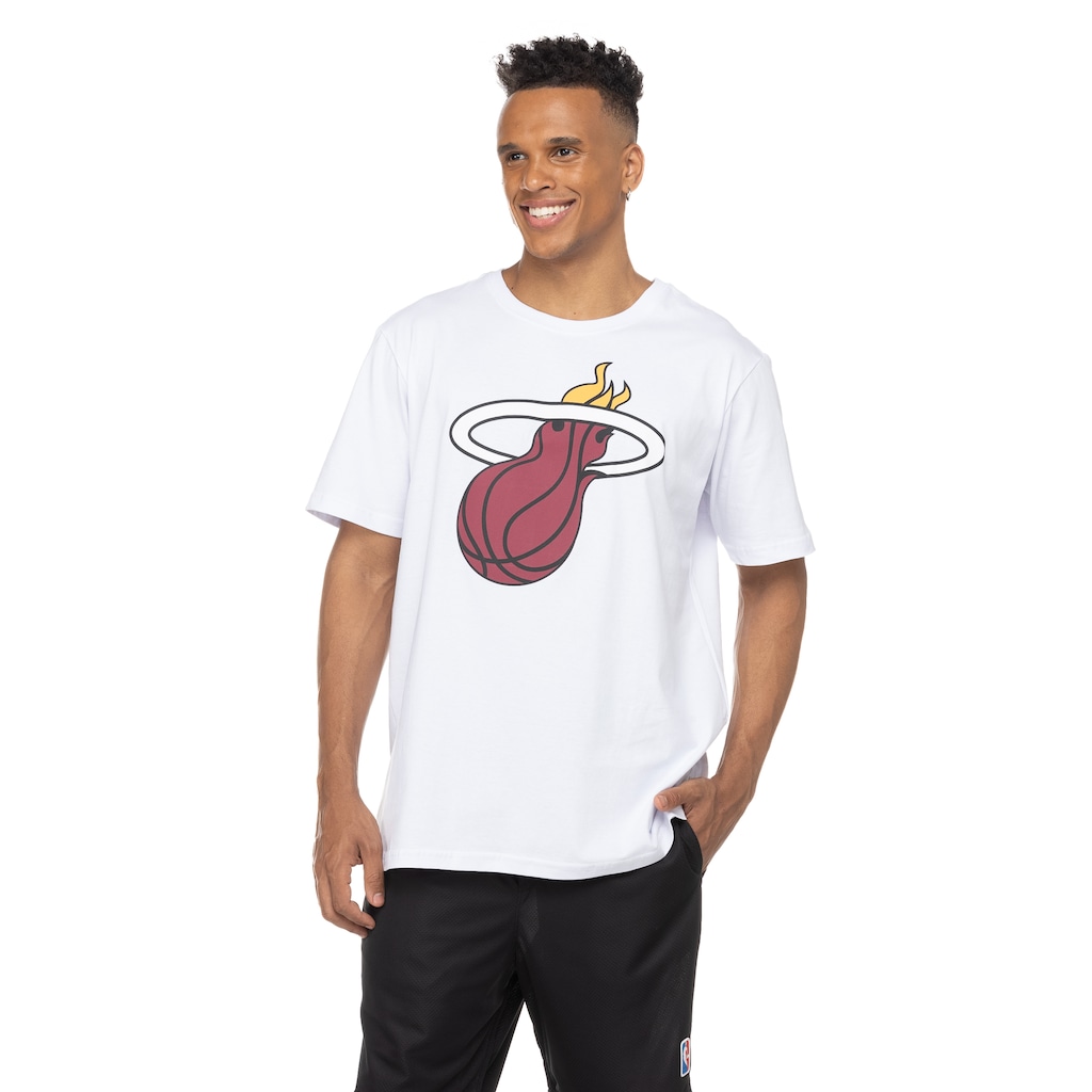 Camiseta Miami Heat NBA Estampada - Masculina - Foto 2