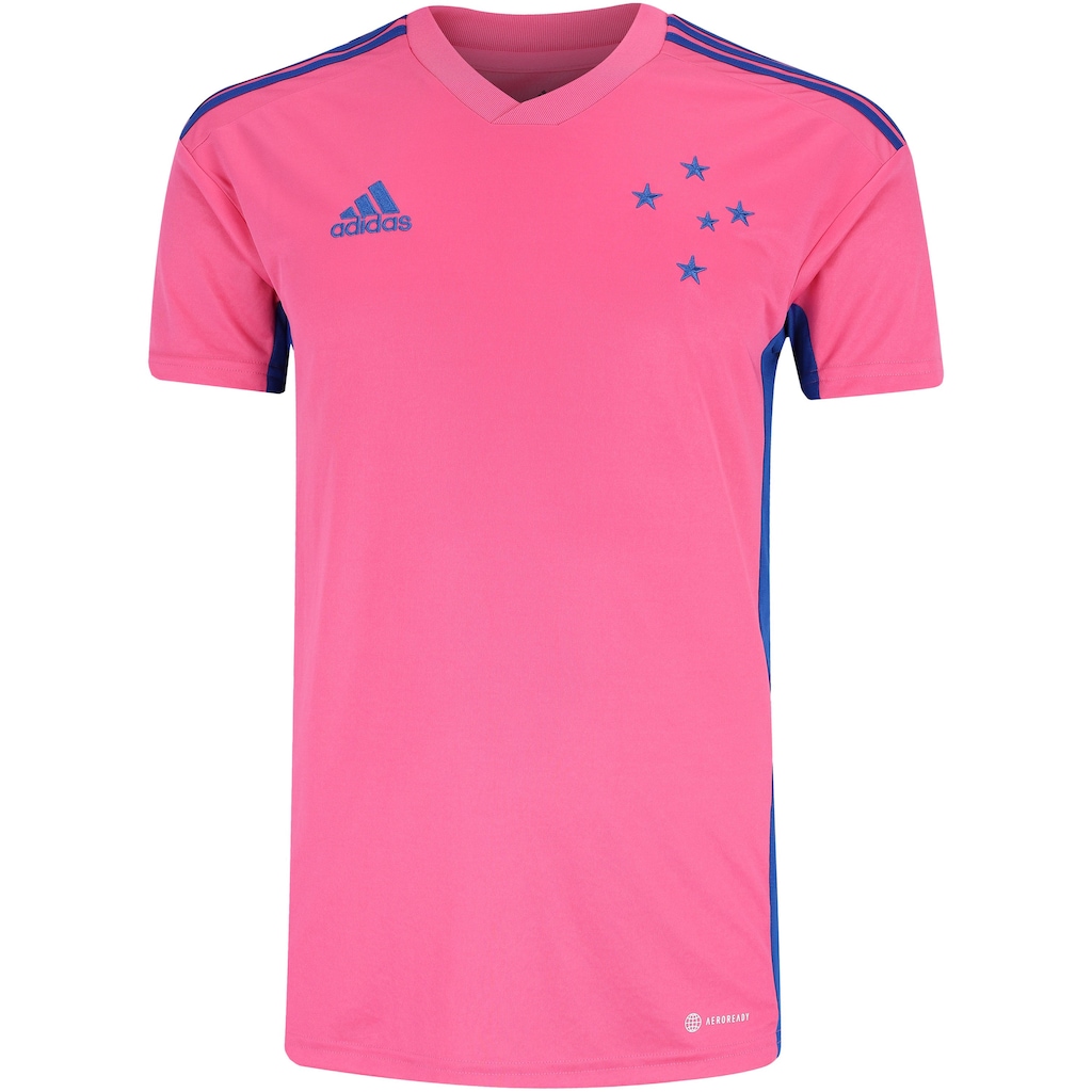Camisa do Cruzeiro 22 Outubro Rosa adidas - Masculina - Foto 1