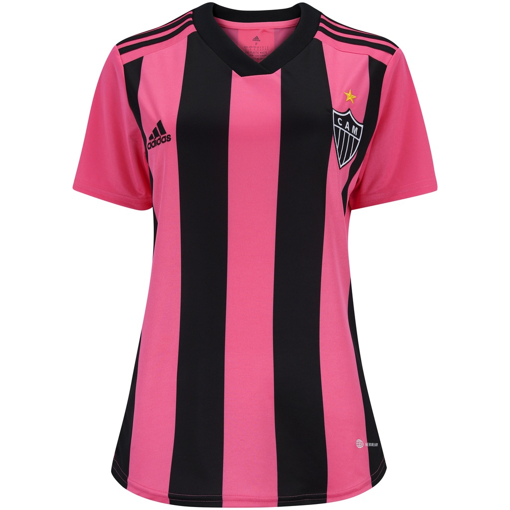 Camisa do Atlético-MG 22 Outubro Rosa adidas - Feminina - Foto 1