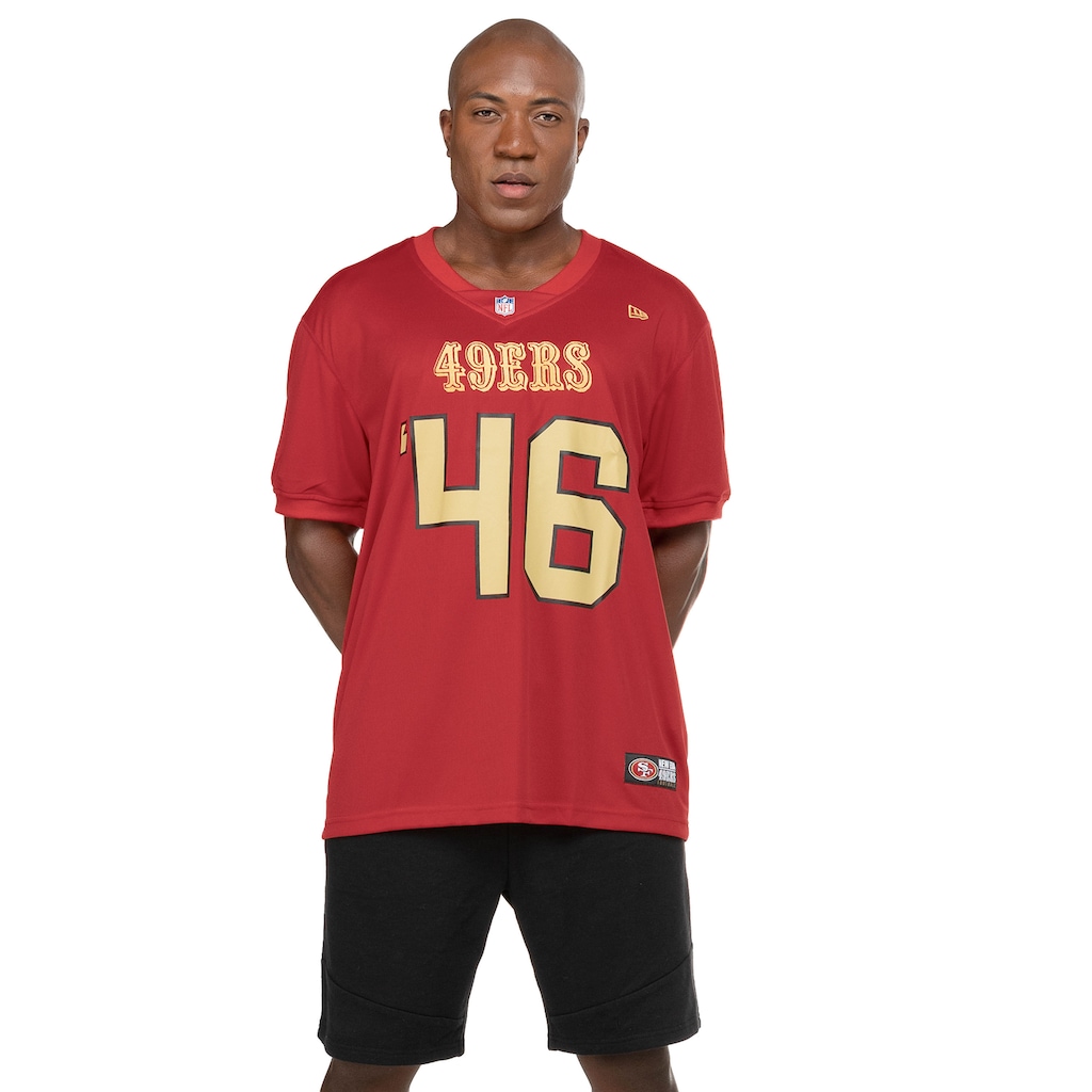 Camiseta do San Francisco 49ers NFL New Era Unissex Jersey Core - Foto 2