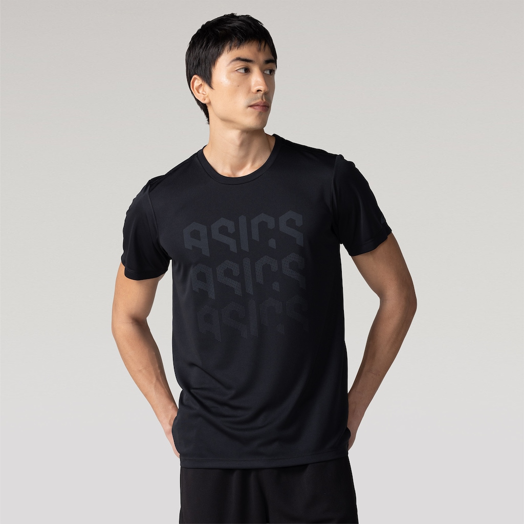 Camiseta Masculina ASICS Manga Curta Logo Ao Cmc Ct