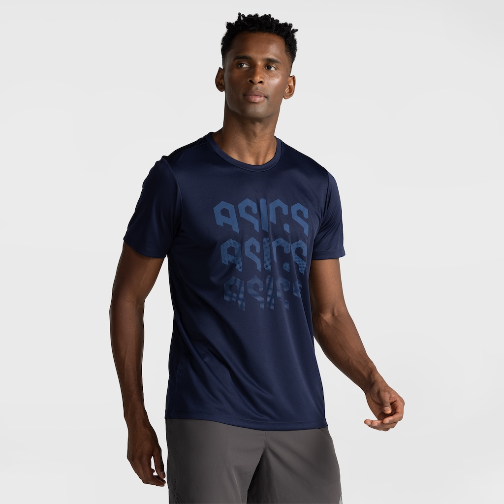 Imagem 1 do produto Camiseta Masculina ASICS Manga Curta Logo Ao Cmc Ct