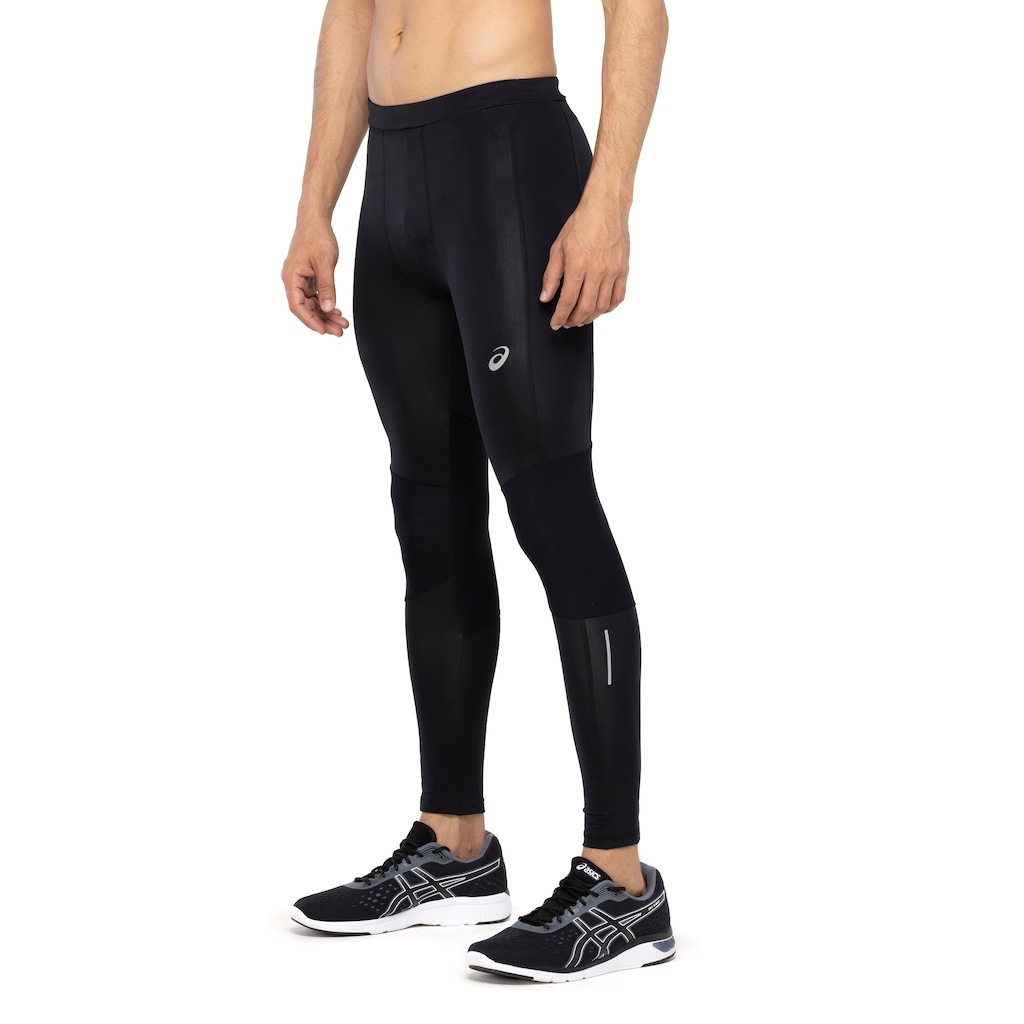 Calça Legging Masculina ASICS Compressão Power Refletivo - Foto 2