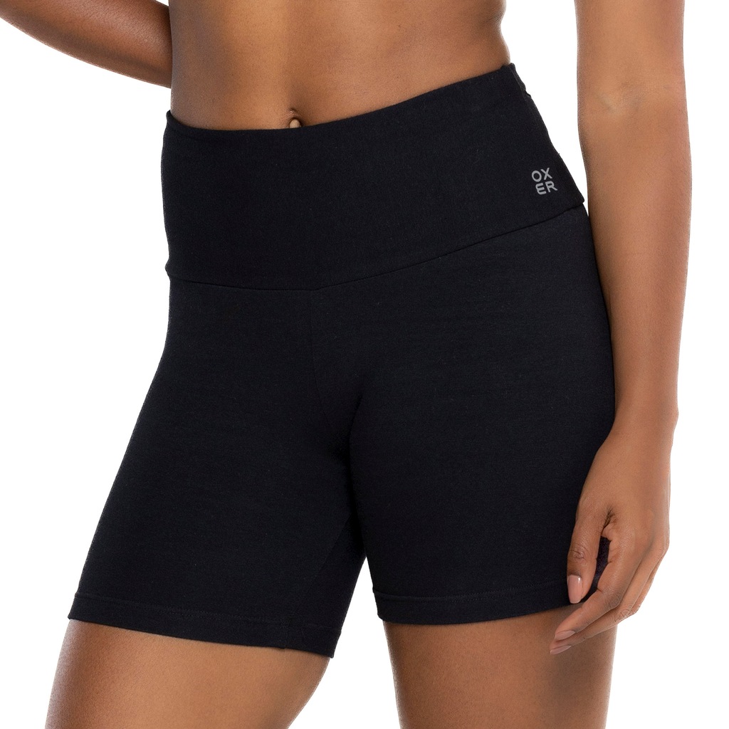 Bermuda Ciclista Oxer Feminina Cotton Cós Alto - Foto 2