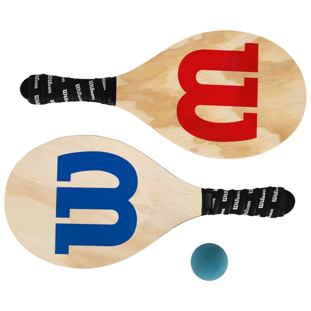 Imagem 2 do produto Kit de Frescobol Wilson - 1 Par de Raquetes + 1 Bolinha com Capa