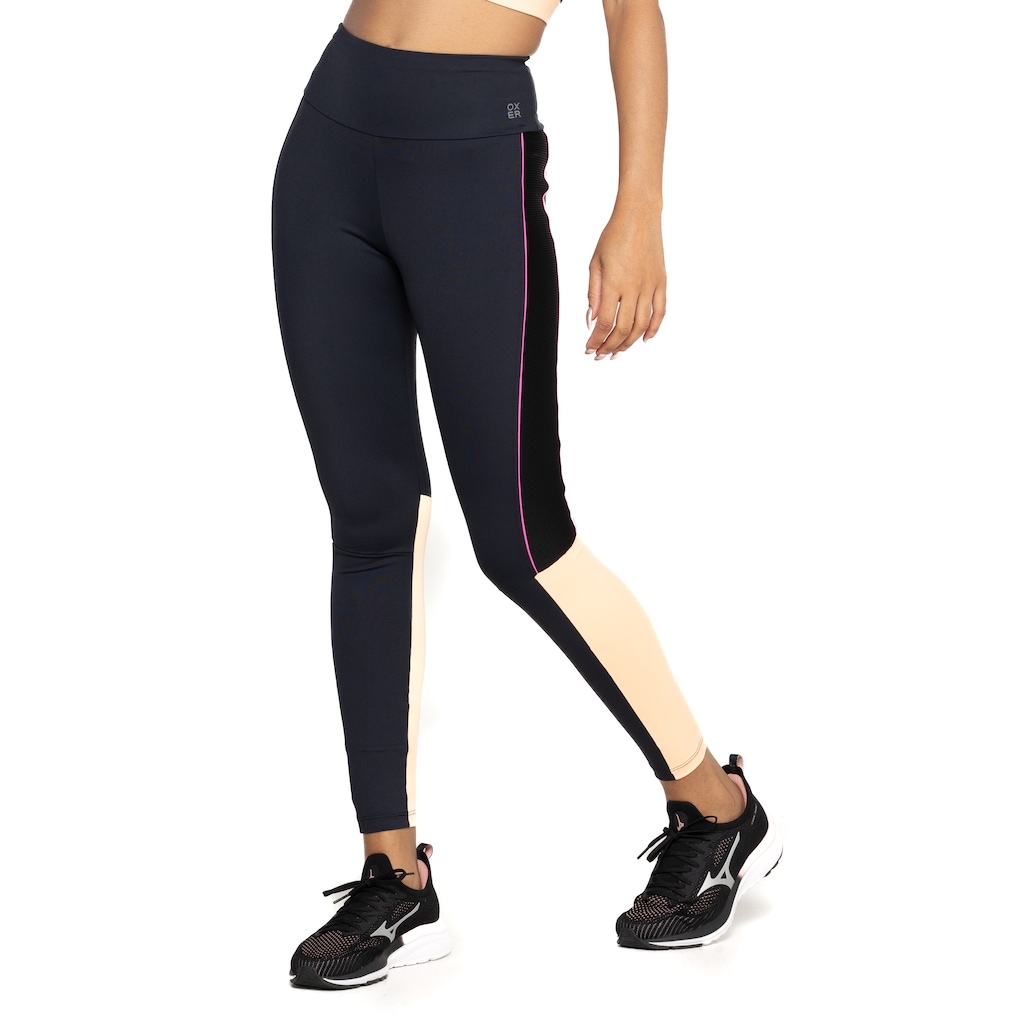 Calça Legging Feminina Oxer Cós Médio e Média Compressão Textura - Foto 2