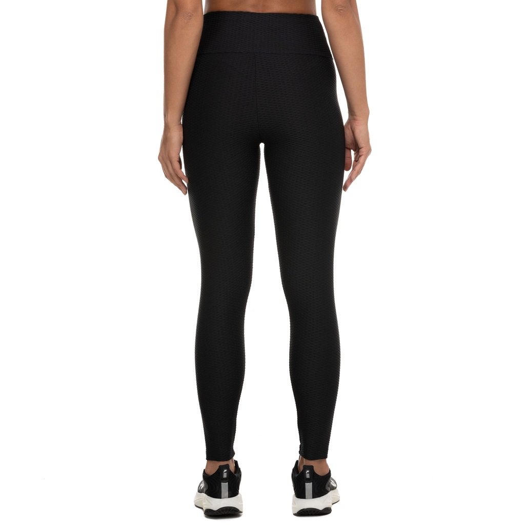 Imagem 2 do produto Calça Legging Oxer Feminina Textura Baixa Compressão Cós Médio New