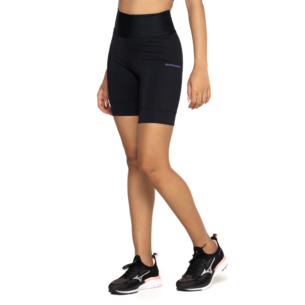 Bermuda Feminina Oxer Alta Compressão Cós Médio com Bolso Lateral Run - Foto 2