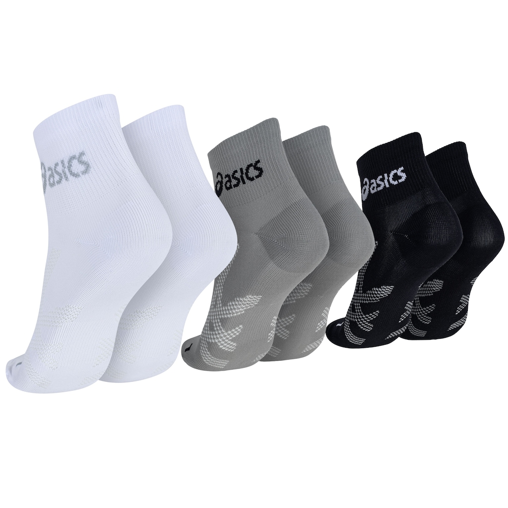 Imagem 2 do produto Kit de Meias De Corrida ASICS Lic Cano Curto Quarter com 3 Pares - Adulto