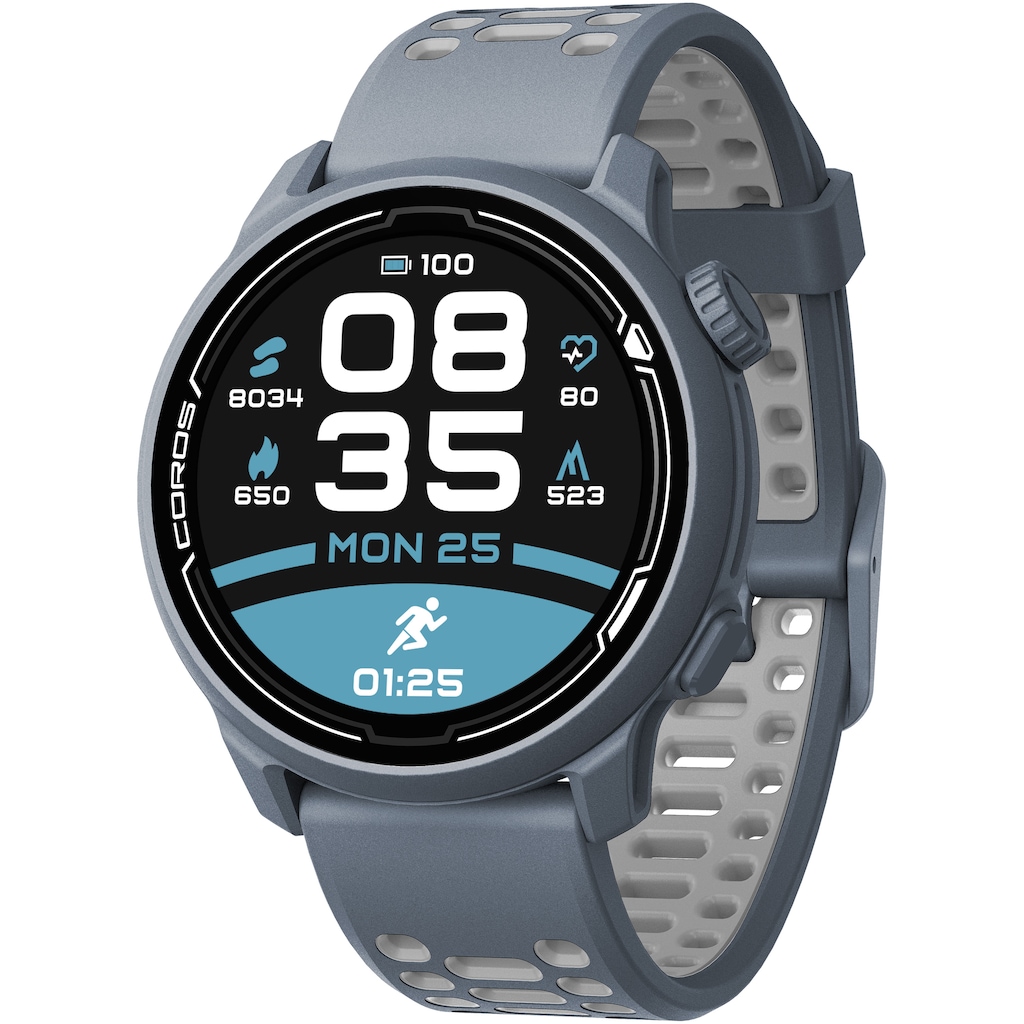 Relógio Monitor Cardíaco Coros Pace 2 Silicone Premium Sport com GPS
