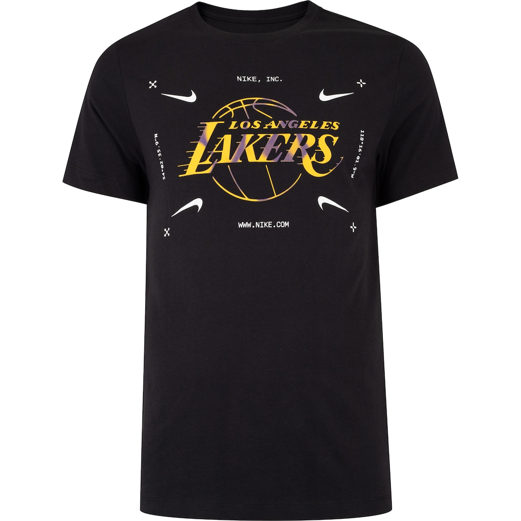 Camiseta Los Angeles Lakers Nike NBA Masculina Manga Curta Es Atc Lgo - Foto 1