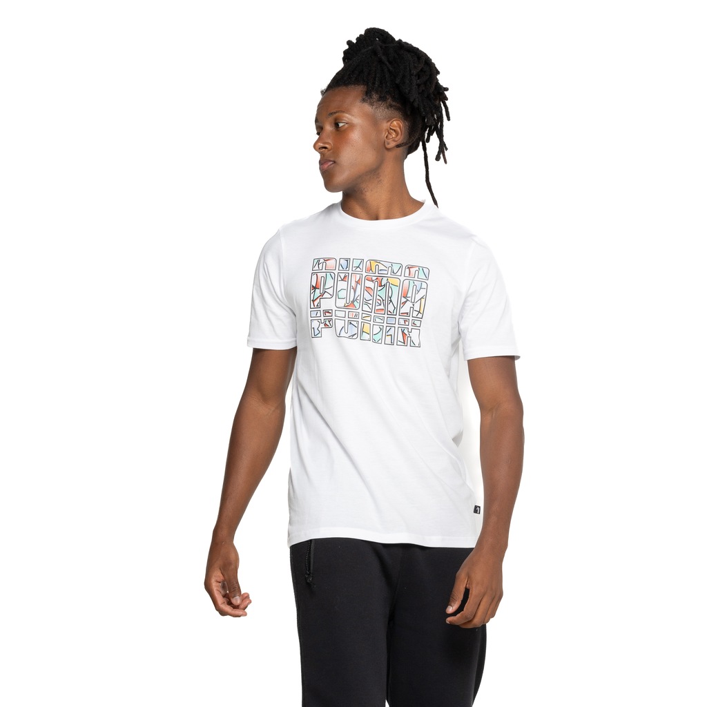 Camiseta Masculina Puma Manga Curta Graphics Summer - Foto 2