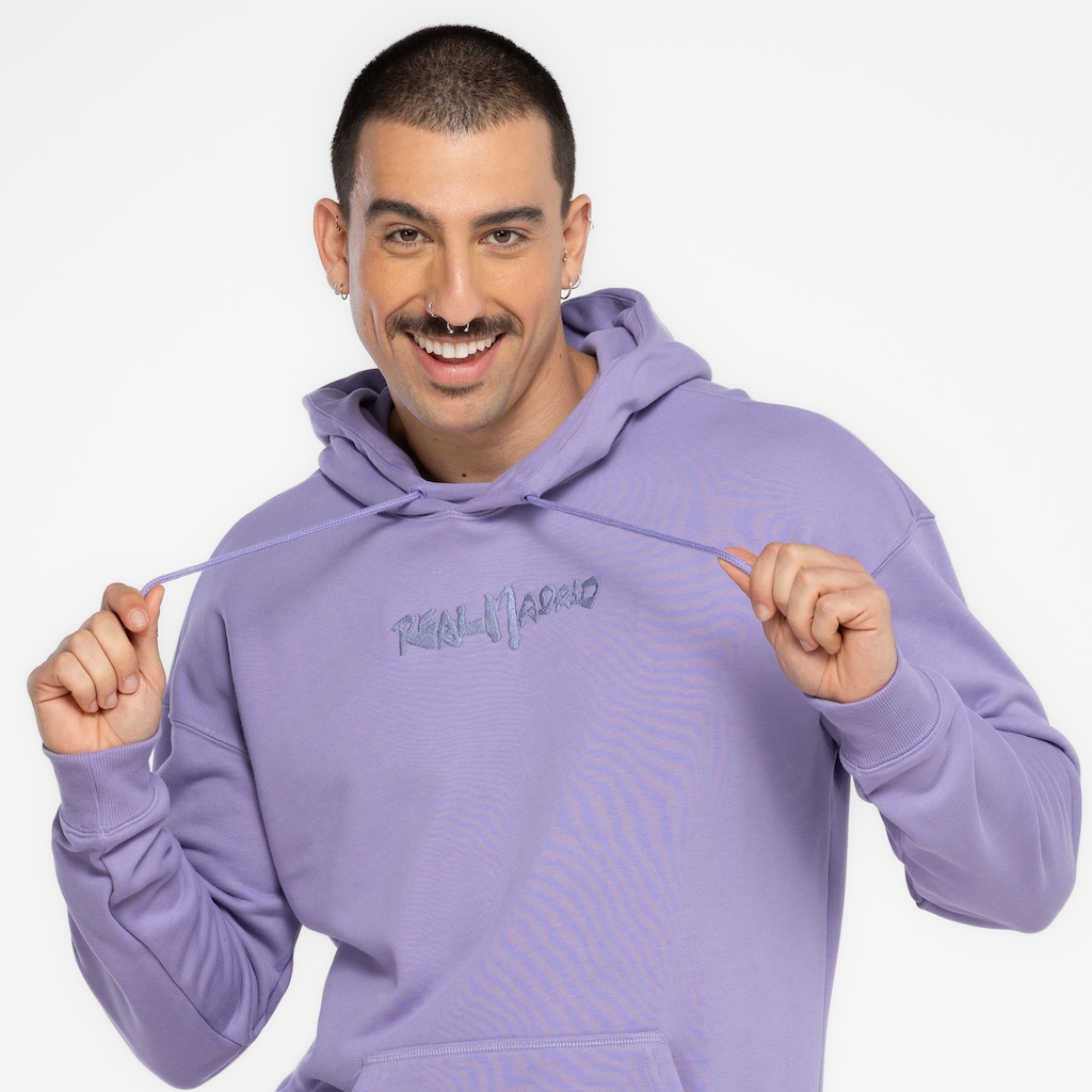 Imagem 4 do produto Blusa de Moletom do Real Madrid adidas Masculina com Capuz Caligraphy