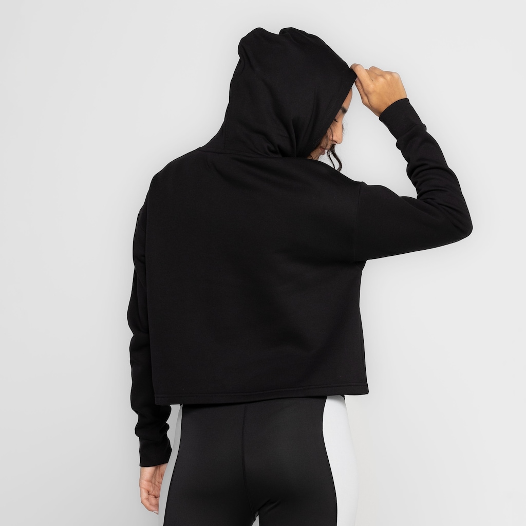 Imagem 2 do produto Blusa Feminina Cropped Puma com Capuz Essentials Logo