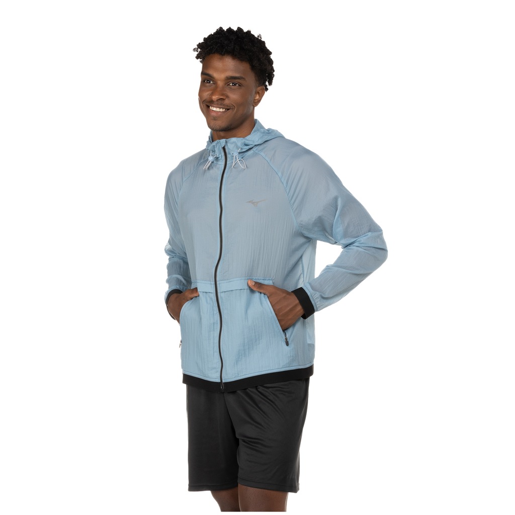Jaqueta Corta-Vento Masculina Mizuno com Capuz High - Foto 2