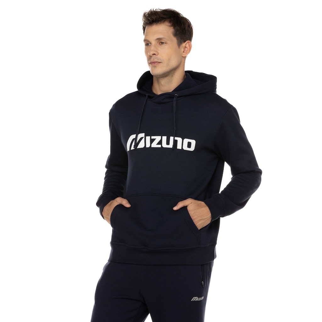 Blusa de Moletom Masculina Mizuno Com Capuz Soft New