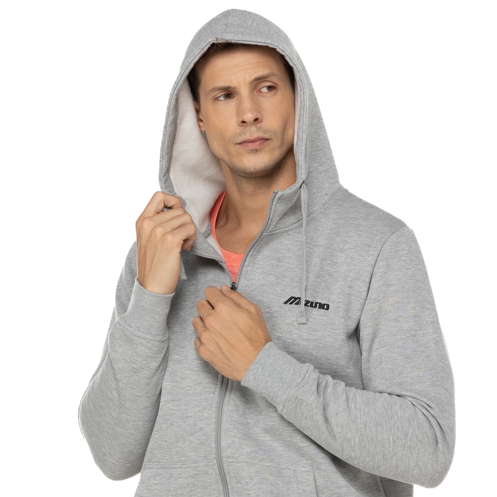 Imagem 4 do produto Jaqueta de Moletom Masculina Mizuno com Capuz Zipper