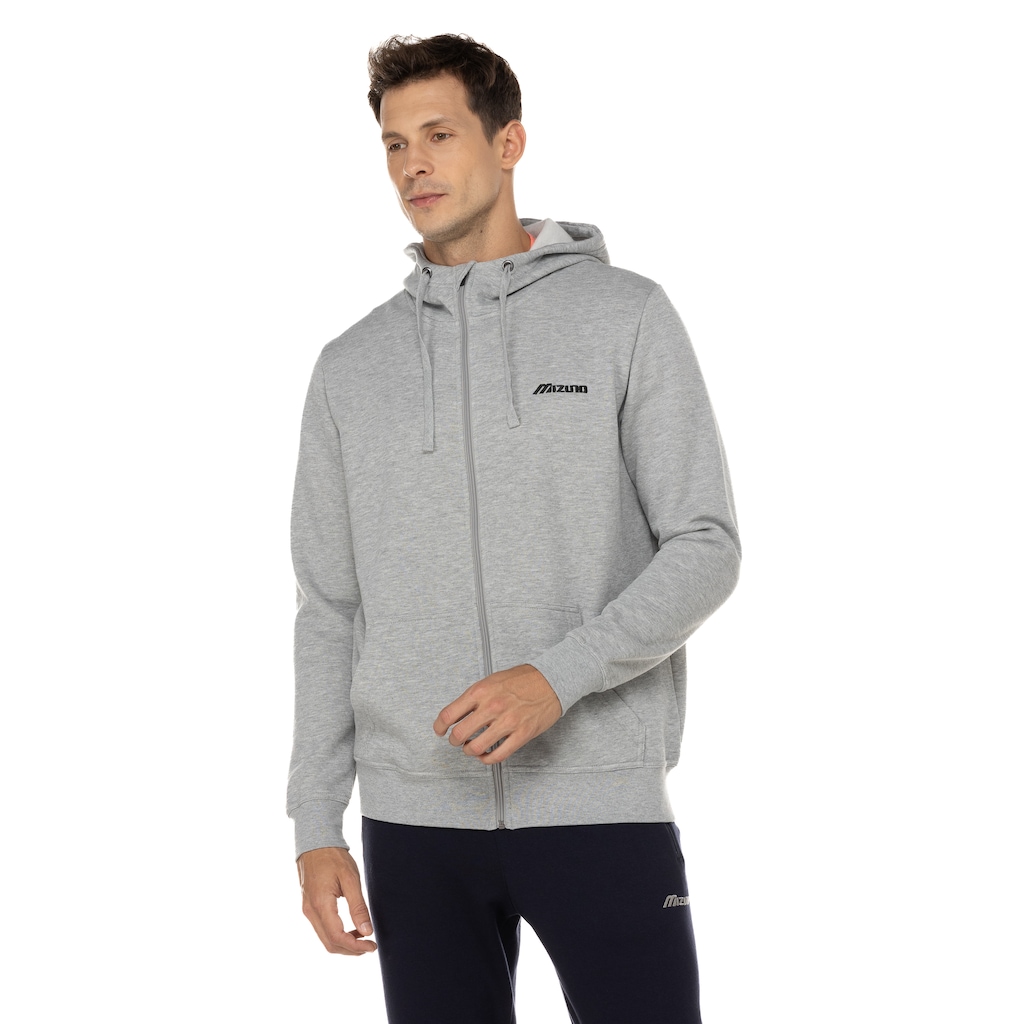 Jaqueta de Moletom Masculina Mizuno com Capuz Zipper
