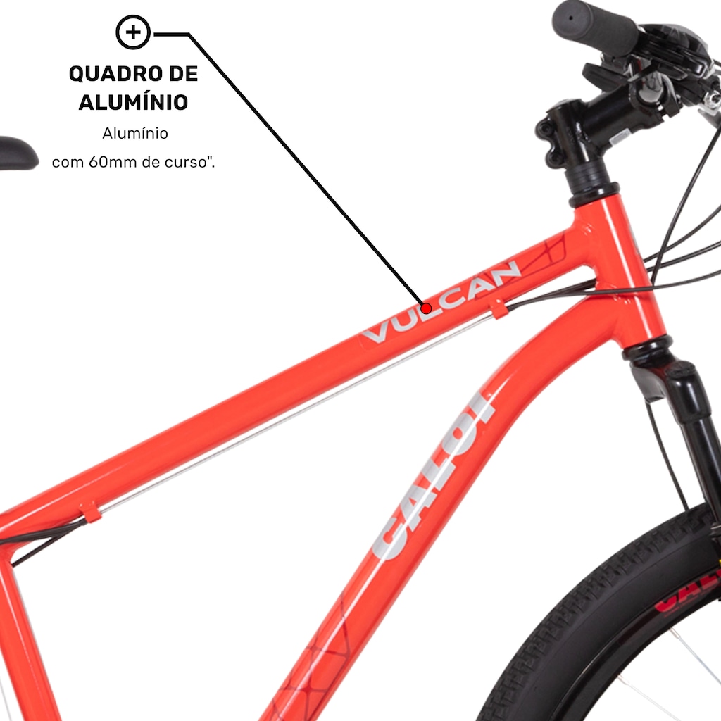 Imagem 3 do produto Bicicleta Caloi Vulcan - Aro 29 - Freio a Disco Mecânico - Câmbio Traseiro Shimano - 21 Marchas