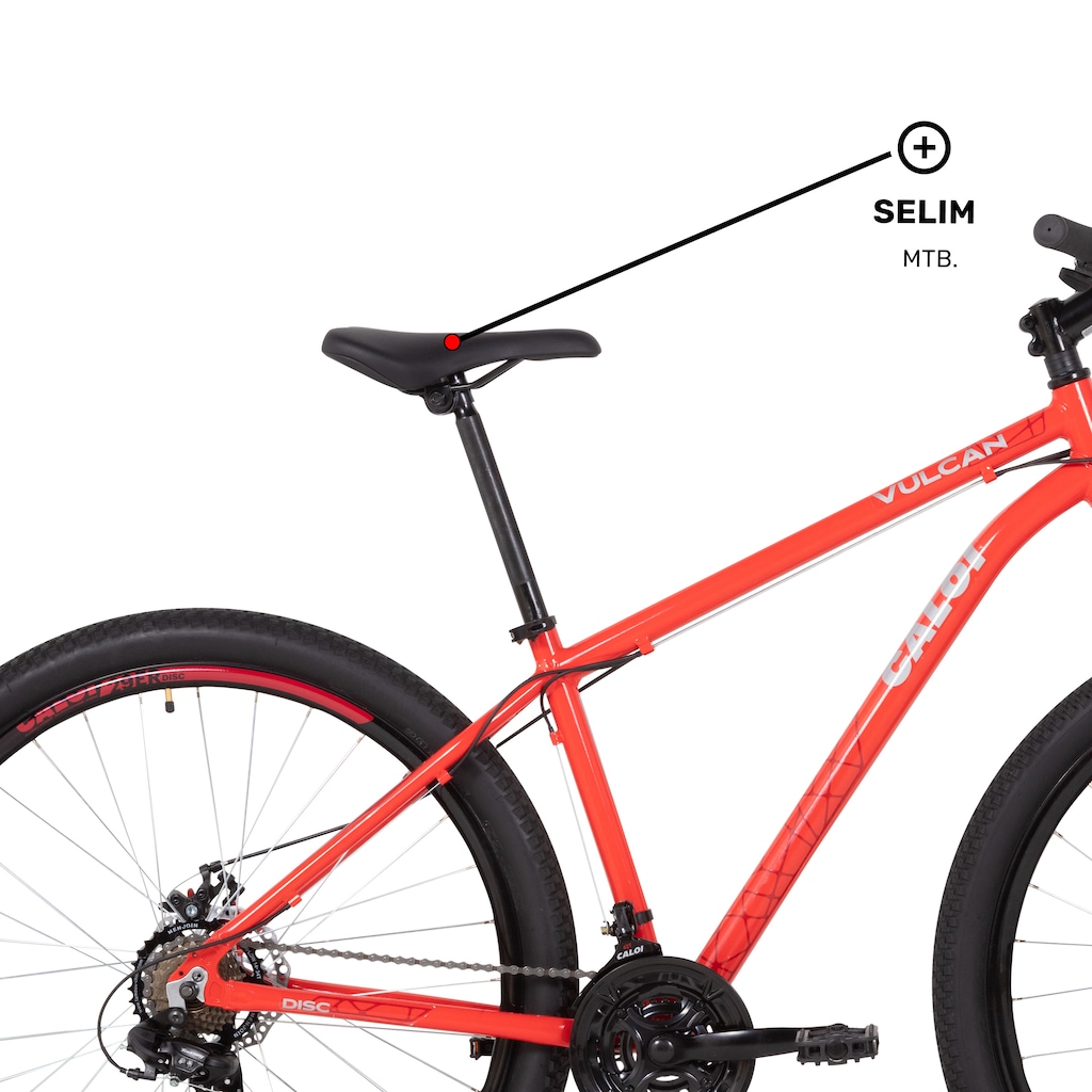 Imagem 4 do produto Bicicleta Caloi Vulcan - Aro 29 - Freio a Disco Mecânico - Câmbio Traseiro Shimano - 21 Marchas