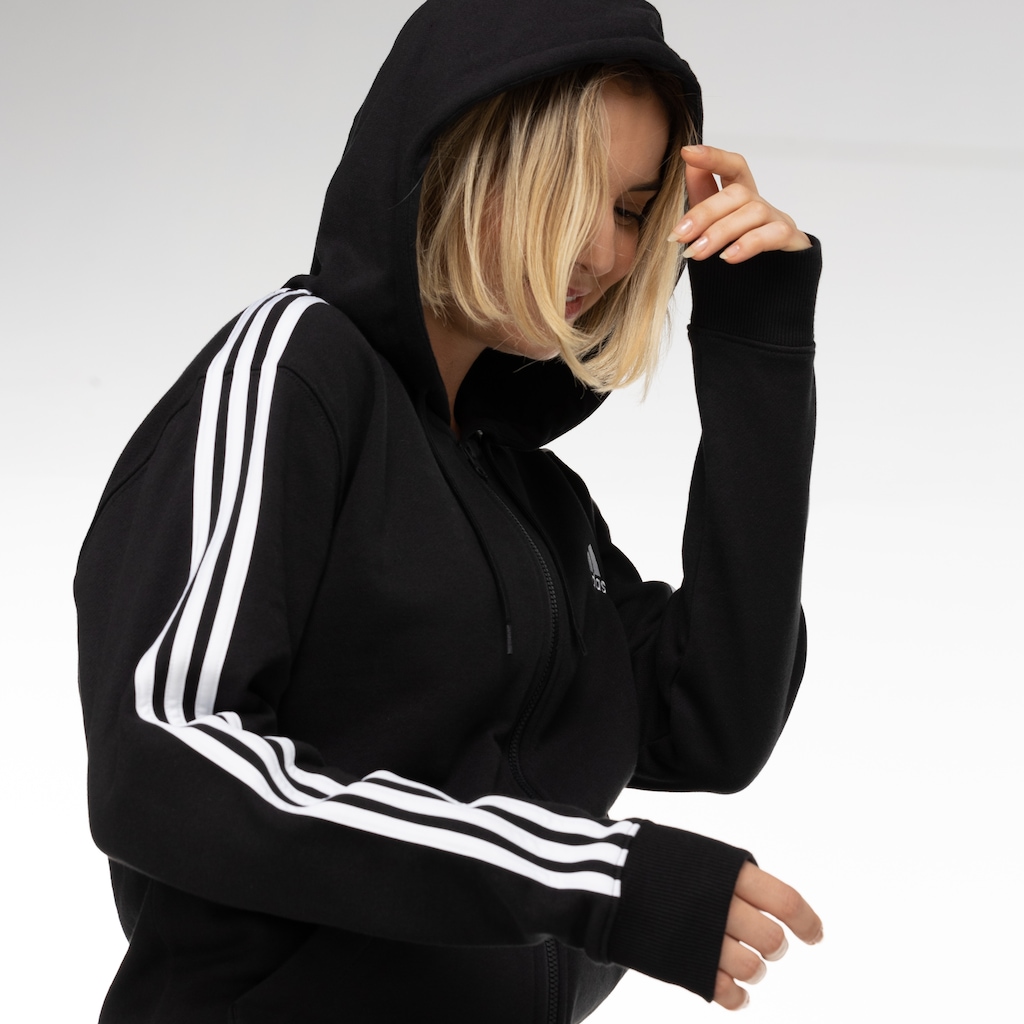 Imagem 4 do produto Jaqueta com Capuz adidas 3S Ft Fz R Hd - Feminina
