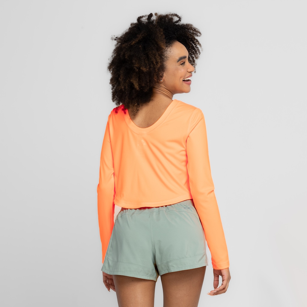 Imagem 2 do produto Blusa Cropped Manga Longa Feminina adidas Outloud