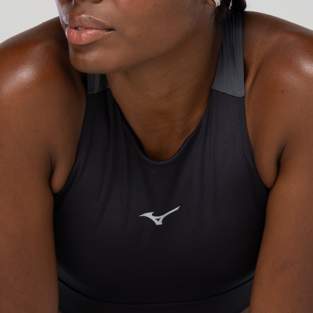 Imagem 3 do produto Top Fitness com Bojo Removível Mizuno Média Sustentação Compress Fit - Adulto