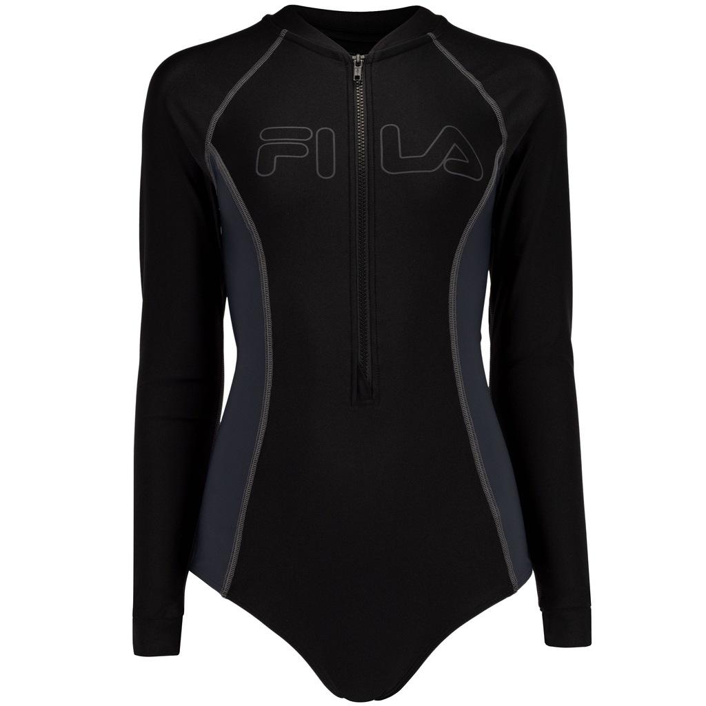 Maiô Feminino Fila Manga Longa Zip III - Foto 1