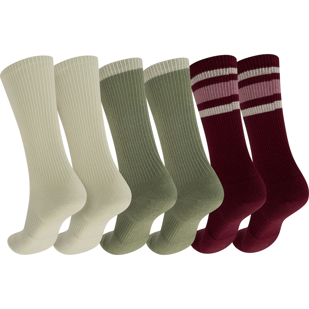 Imagem 2 do produto Kit de Meias Cano Alto Nike Feminino Dri-Fit Cushioned Crew com 3 Pares