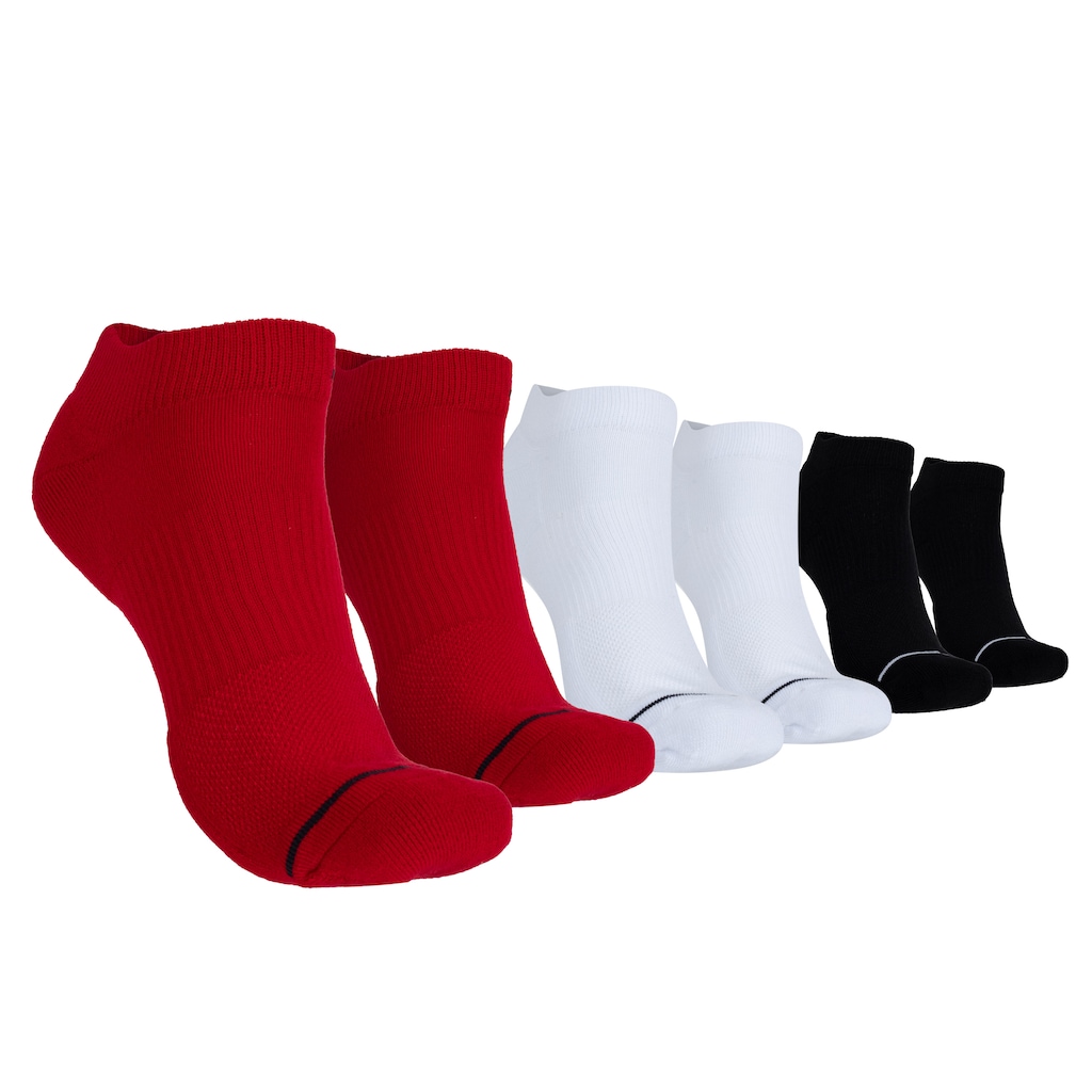 Kit de Meias Cano Invisível Jordan Dri-Fit Masculino com 3 Pares - Foto 1