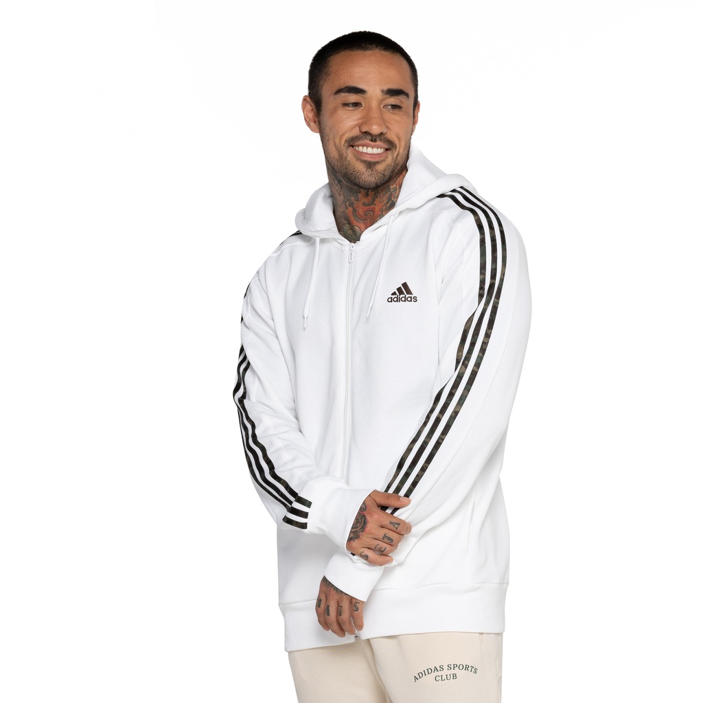 Jaqueta Masculina adidas com Capuz Top 3 Listras - Foto 2